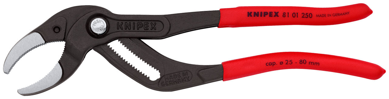 Knipex 81 01 250, 10" Pipe Gripping Pliers-Serrated Jaws