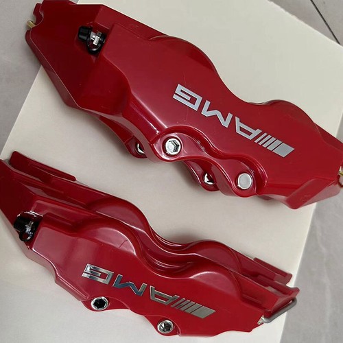 Red Car Disc Brake Caliper Covers Front 11" &Rear 9" 4PCS/Set for Benz C/E class - Picture 7 of 8