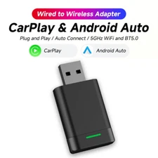 Wireless CarPlay Adapter, 2024 Upgrade Convert Wired to Wireless CarPlay,Plug