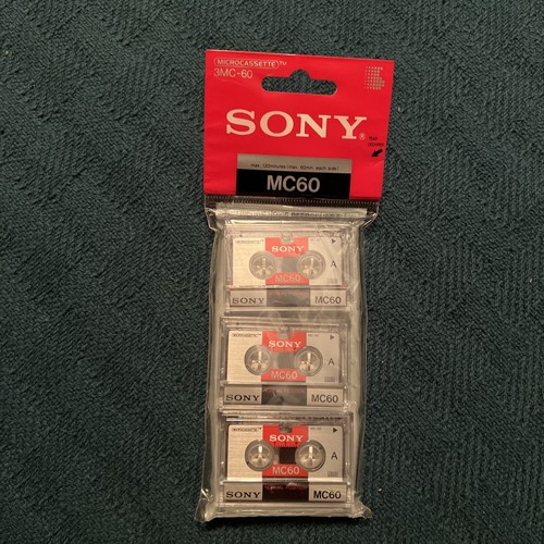 Microcassette Blank Tapes 60min - 3er Set Kompatibel Mit Sony MC-60