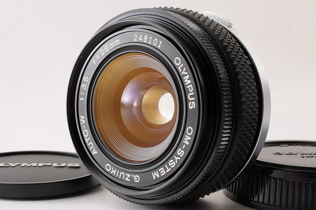 美品 OLYMPUS OM G.ZUIKO AUTO-W 28mm F3.5 NEAR MINT+】OLYMPUS OM SYSTEM G.ZUIKO AUTO W 28mm F/3.5 MF