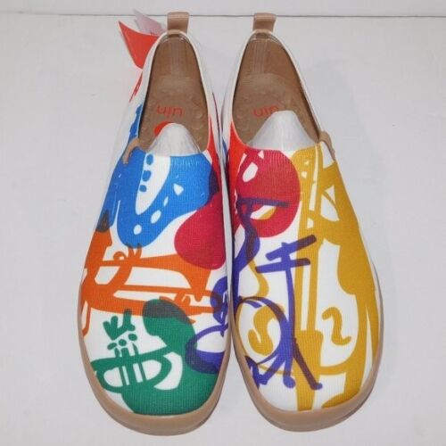 UNI Footwear Womens 10.5 Jazz Carnival Toledo Colorful Slip on Shoes NEW w TAG - Picture 1 of 8