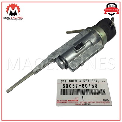 69057-60160 GENUINE OEM CYLINDER & KEY SET, IGNITION SWITCH LOCK