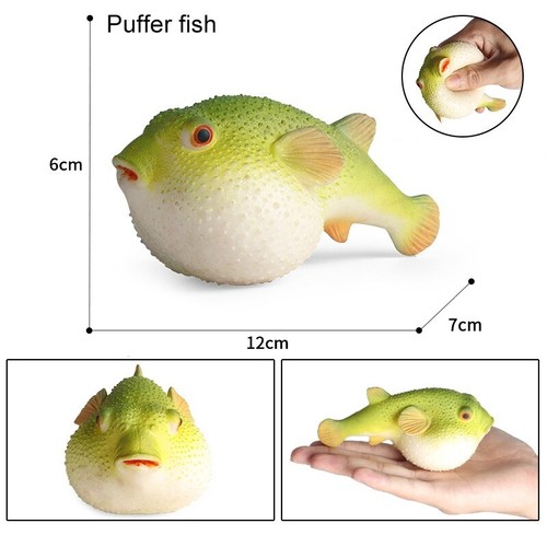 Small Simulation Sea Animal Figures Relaxing Toys Realistic Fish Crabs Kids Toy - Photo 13/19