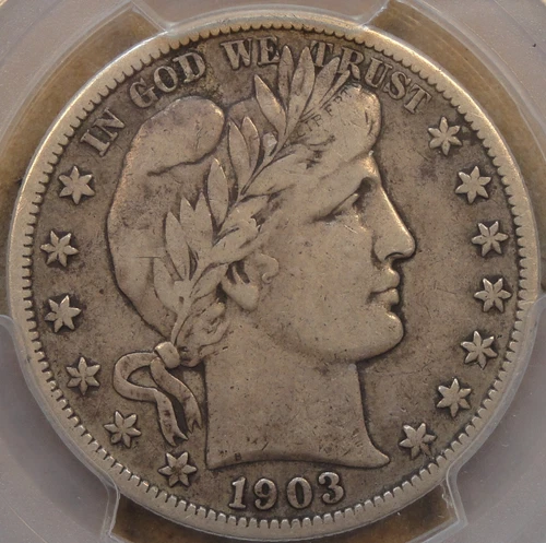 1903-S Barber Half Dollar 50c PCGS Certified VF25