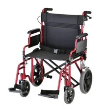 NOVA 332 Heavy Duty Bariatric Transport Chair with 22” Extra-Wide Seat
