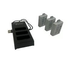 Powerextra 3-Pack LP-E5 Batteries With Charger.  Open Box