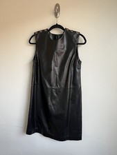 Gucci Black Leather Straight Mini Dress  (Brand New Never Worn)