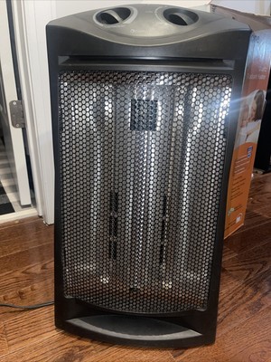 comfort zone CZQTV007BK 1500W Radiant Quartz Heater - Black 75877251473 |  eBay