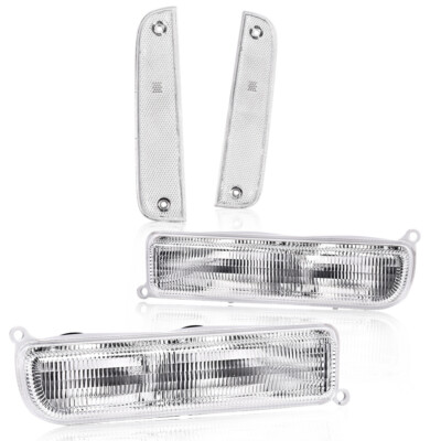 Luces De Parachoques Transparentes Para Jeep Cherokee XJ 97-01 – Incluye Direccionales Y Giro, Juego Frontal