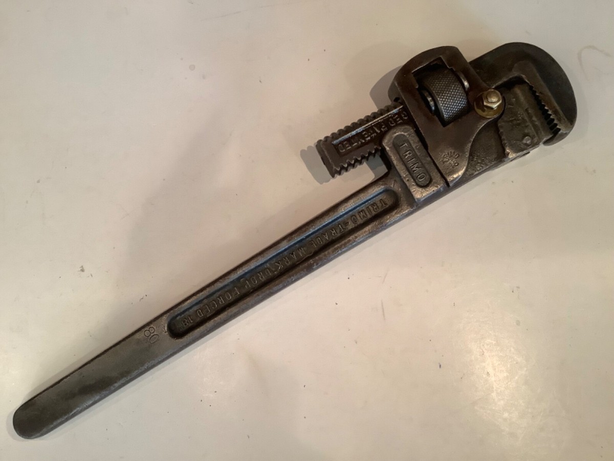 パイプカッター　TRIMONT MFG CO Vintage Trimo Trimont Mfg Pipe Co. 18” Pipe Wrench Made In