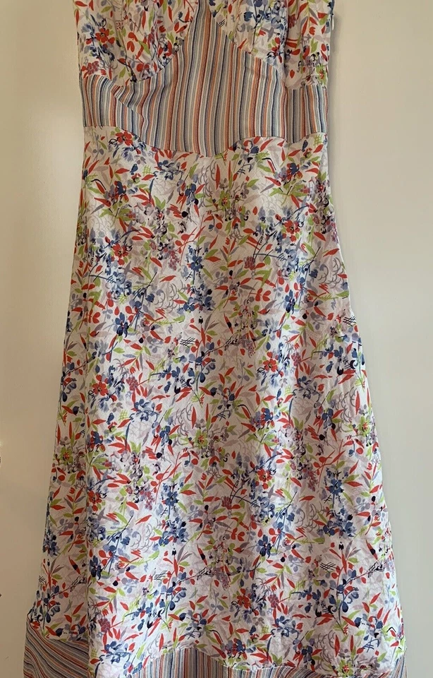 Vestido para mujer Tessuto talla 4 multicolor 100 % algodón/forrado 100 % poliéster contenedor #458 Foto 3 de 4