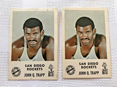 Sharp 1968 Jack in the Box San Diego Rockets John Q Trapp 2 Card