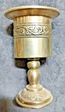 Antique wine cup made of copper and stainless steel, as shown in the picture