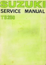 Factory Suzuki TS250 '72-'81 Service Repair Shop Manual COMB BOUND