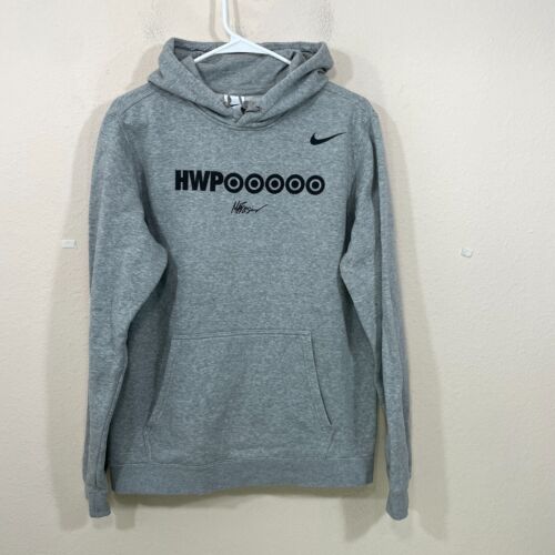 Nike Matt Fraser HWPO Hard Work Pays Off Mens Size M Hoodie Gray Pockets RARE - Picture 2 of 6