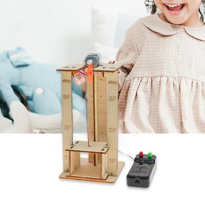 DIY Elektrischer Aufzug Aufzug Modell Set Holzbaukästen Wissenschaft Experiment