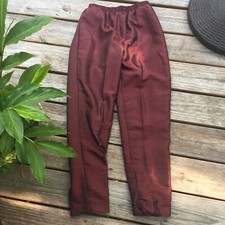 LAVON Wine Gold Parachute Windbreaker Nylon Track Suit Jogging Pants PM