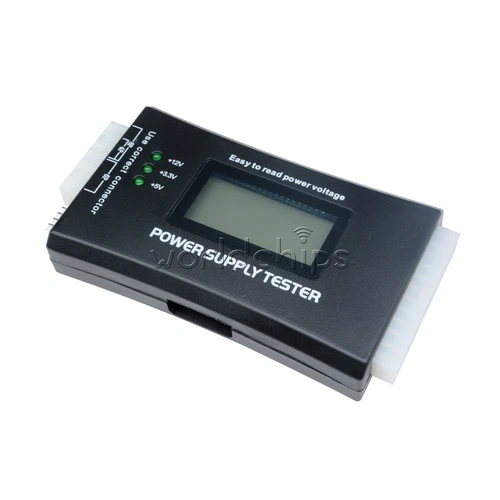 LCD PC Computer 20/24 Pin 4 PSU ATX BTX ITX SATA HDD Power Supply Tester