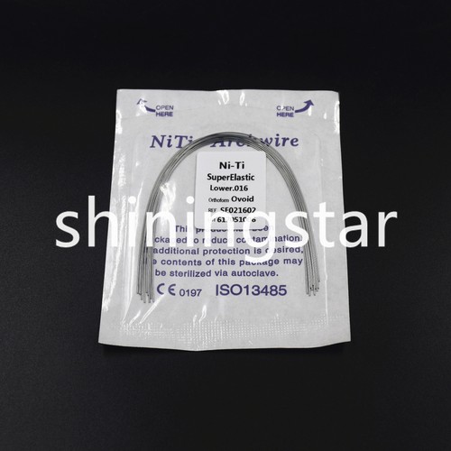 1 Sacchetto Super Elastico Niti Dentale Ortodontico Arco Filo Rotondo Ovoidale Superiore/Inferiore - Foto 30 di 38