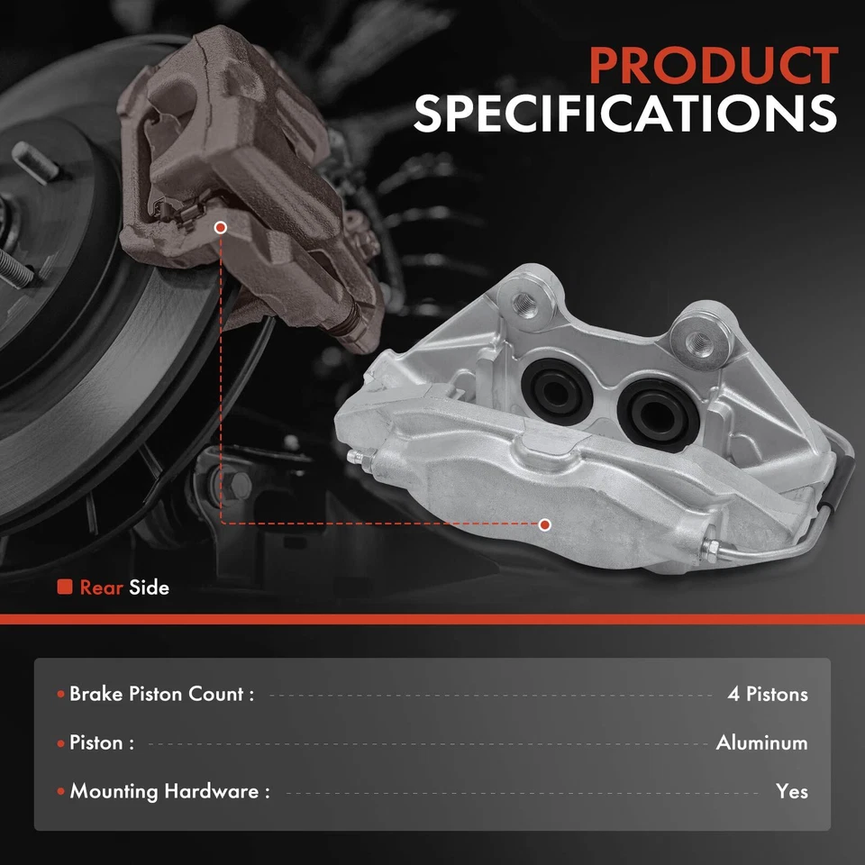 2x Pinza de freno de disco trasera izquierda y derecha para Jeep Grand Cherokee 2012-2017 V8 6,4 L Foto 2 de 4