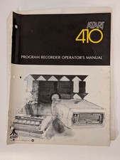 Atari Computer System Atari 410 Program Recorder Operator's Manual
