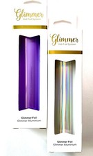 Spellbinders Glimmer Hot Foil Roll 2 Piece Lot Prism and Lavender Petal New