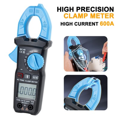 MC-40 6000 Count Clamp Meter Digital Multimeter AC DC Voltage Diode NCV Ohm Test