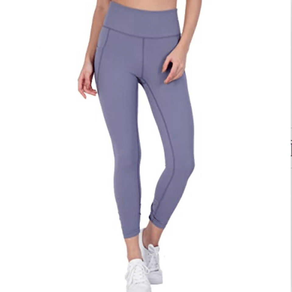 Free People Movement Blue Granite Wave Rider Twist capri Leggings Women