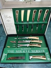 Vtg Regent Sheffield "The Miracle Worker" Woodlyn MCM 10 Piece Cutlery Set NOS