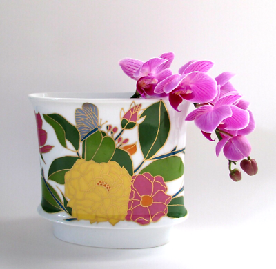 Rosenthal W. Bauer Studio Line Floral Oval Vase | eBay