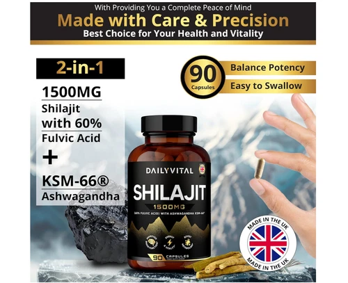 Daily Vital 1500 mg supplement for increased energy vitality metabolism 90 caps - Picture 3 of 11