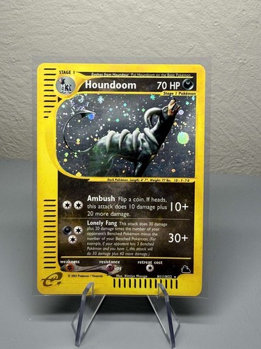 Skyridge Holo Houndoom H11/H32 Tail Swirl Pokémon