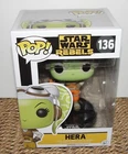 Hera Syndulla Funko Pop Star Wars Rebels Vinyl Bobblehead Figure #136 *Read*