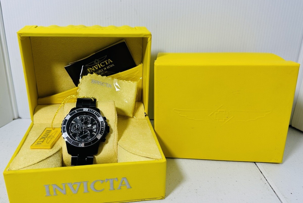Men’s Invicta Pro Diver 22417 Black Stainless Steel Black Dial Chronograph  Watch