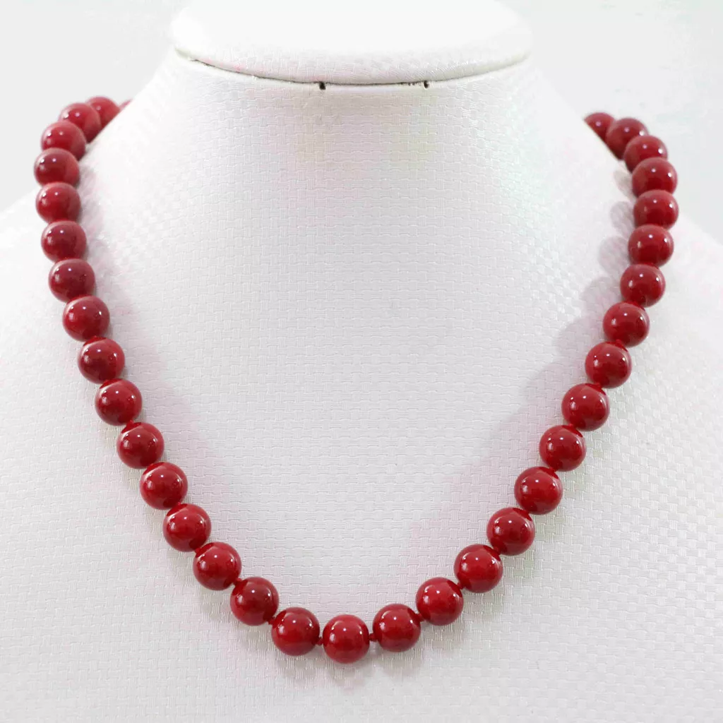Simple coral necklace deals