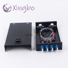 1PCS Fiber Optic Terminal Box 8 core LC with adapter pigtail 4 Ports Patch Panel