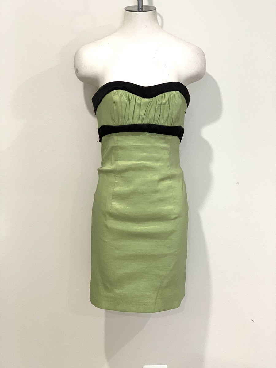 jessica mcclintock green dress Vintage 80's Gunne Sax by Emerald Strapless Pleated Size 2 there is a minor stain at the bust Size Jessica McClintock Green Cocktail Dress