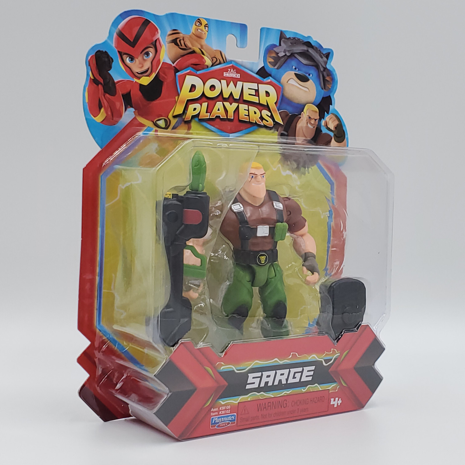 Playmates Toys ZAG Heroez Power Players Sarge Action Figure Series 1 New Sealed