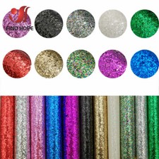 Shiny iridescent Chunky Glitter Vinyl Fabric Bow DIY Craft Earring 20*120CM A4A5