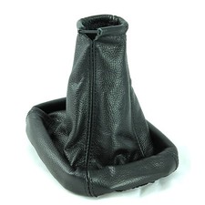 FORD MONDEO MK3 FL 2003-06 LEATHER GEAR STICK GAITER BOOT COVER BLACK STITCH NEW