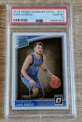 2018 PANINI DONRUSS OPTIC #177 LUKA DONCIC ROOKIE PSA 10 | eBay