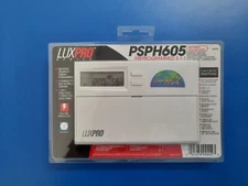 LUXPRO PSPH605 HEAT PUMP PROGRAMMABLE THERMOSTAT NEW    BR2