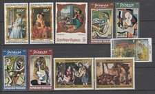 Togo   lot de  10 timbres  tableaux   neufs  **