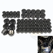 CNC Motor Engine Bolt Cover Caps 62pcs For Harley Street Glide Road Glide 17-22