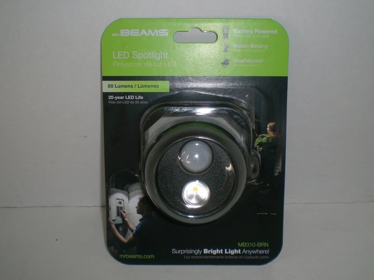 MR BEAMS LED SPOTLIGHT MOTION SENSING WEATHERPROOF MB310 BRN