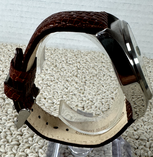 Reloj Croton Hombre Auqamatic, 10 ATM con Nuevo en Caja 44mm Esfera Tono Dorado - Imagen 8 de 12