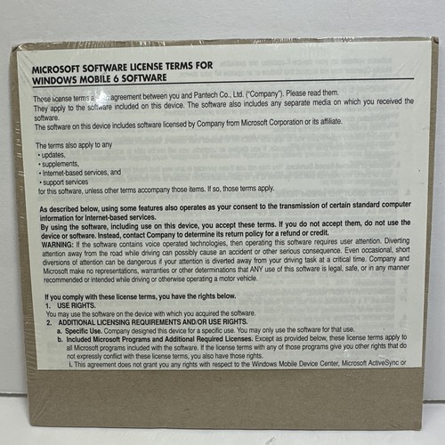 Pantech Duo Windows Mobile CD-ROM USB Device Drivers - Picture 2 of 2