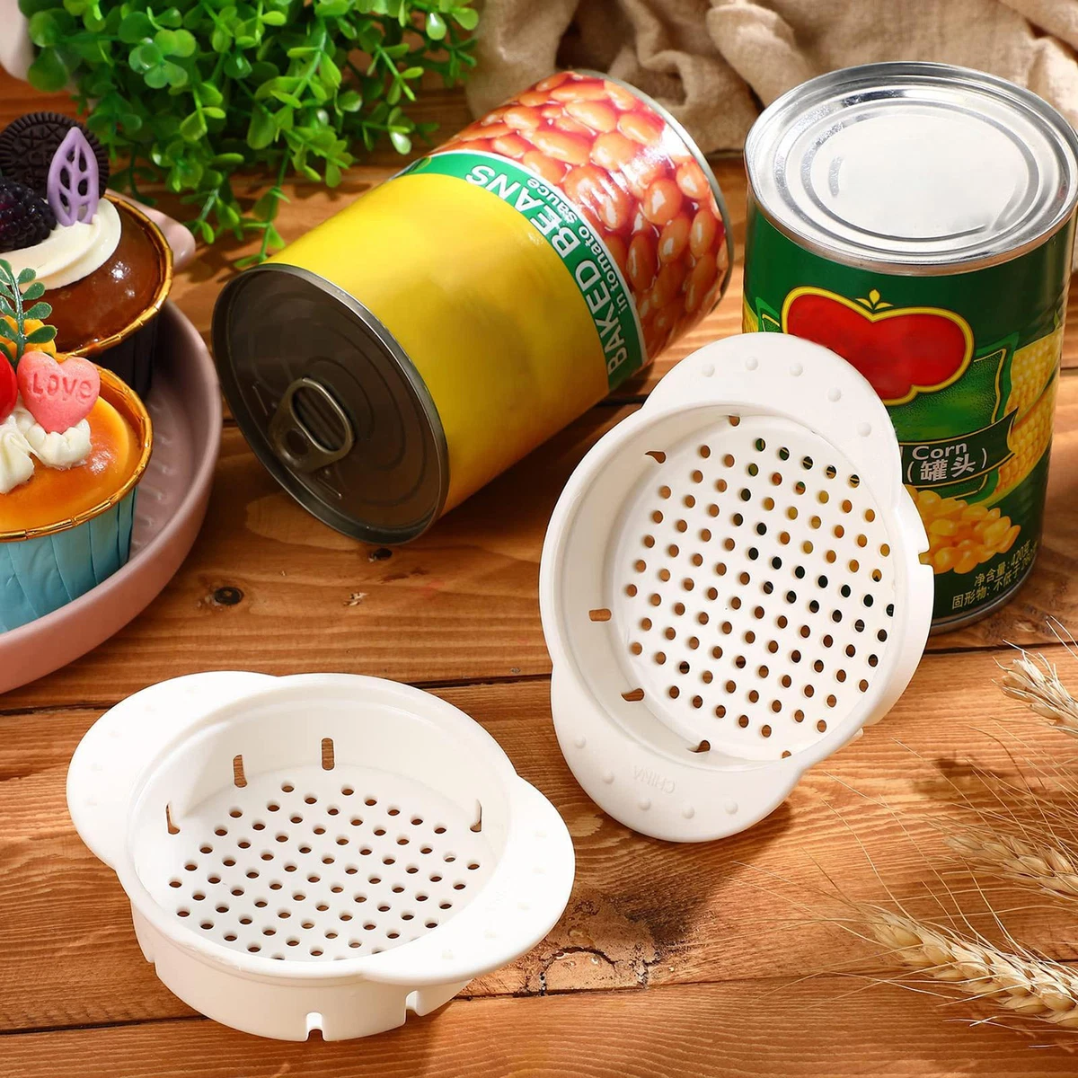 Filter Tuna Press Lid Tuna Can Strainer Colander Oil Drainer Food Can Strainer