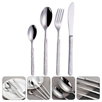  Food Flatware Stainless Steel Tableware Serving Silverware Banquet